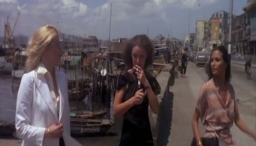 Sensual woman Emanuelle in hot retro movie porn pics