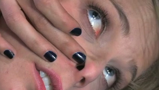 Hard tied sweetie wearing polka pop dress gets punished porn pics