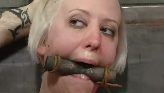 This foolish blonde thinks that BDSM is a lot of fun porn pics