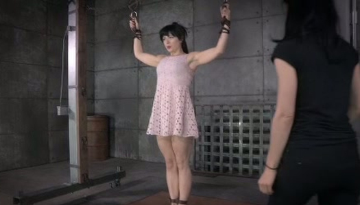 Two dudes hate pussies and want to punish brunette and ginger sex-slaves porn pics