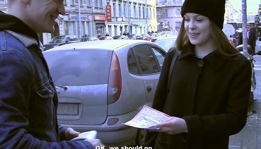 Pretty horny brunette girlie provides dude with nice blowjob in cafe WC porn pics