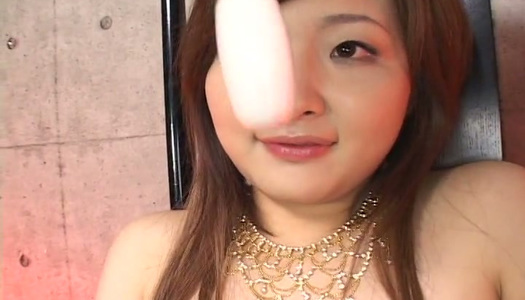 All natural pallid Japanese lady goes solo and tickles her bald pussy porn pics