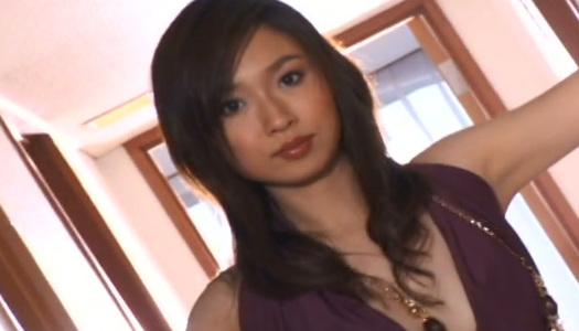 Alluring Japanese brunette cutie undresses and masturbates her hairy twat porn pics