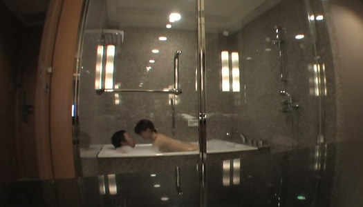 Lascivious Asian hussy is taking a super sensual bath with her lover porn pics