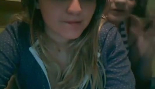 Kinky amateur blonde chicks brag of their boobies and suck them on cam porn pics