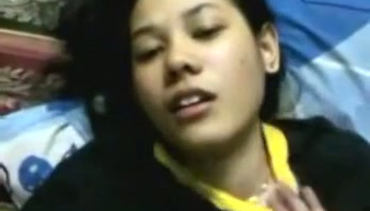 Horny dude sucks sexy natural titties of his naughty amateur Asian GF porn pics