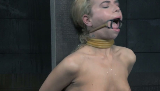 Perverted master fucks tied up chick with her pink panties porn pics