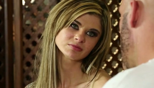 Long haired blondie with big tits gets lured by naughty masseur porn pics