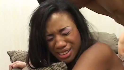 Horny sexy Sydnee gets her asshole nailed properly on the couch (MMF) porn pics