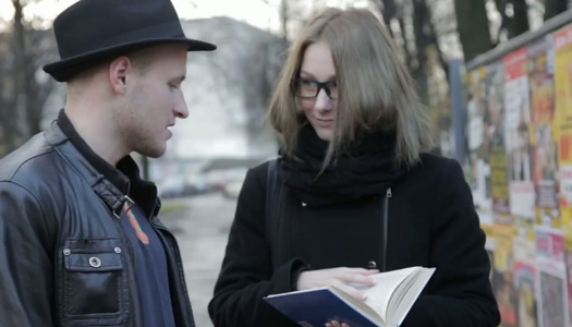 Nerdy cute bookworm is picked up by dude for casual sex at home porn pics