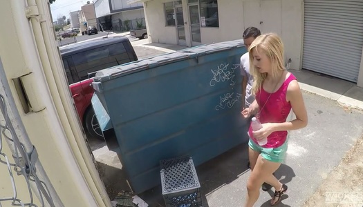 Sinful chick Alexa Grace gets fucked near the garbage bin porn pics