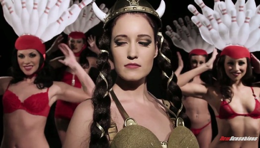 Gorgeous porn model Kristina Rose takes part in funny parody scene porn pics