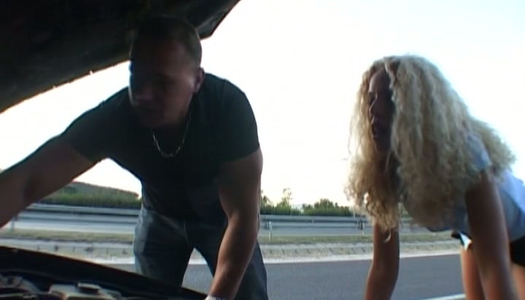 Jacqueline Stones gets hooked up and fucked in threesome porn pics