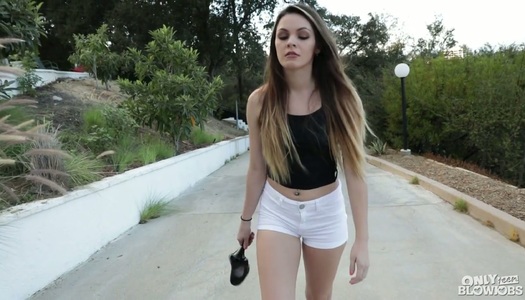 Lecherous brunette Rayna Rose gives best ever blowjob to her boyfriend porn pics