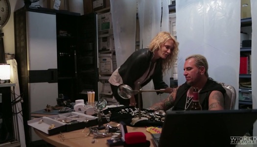 Captivating blonde Jessica Drake is having dirty sex with one brutal tattooed dude porn pics