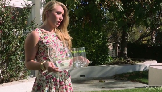 Spoiled blonde AJ Applegate is fucked by a duo of horny studs porn pics