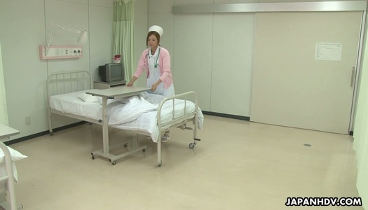 Yummy Asian nurse Mio Kuraki is masturbating her hairy closeup cunt porn pics