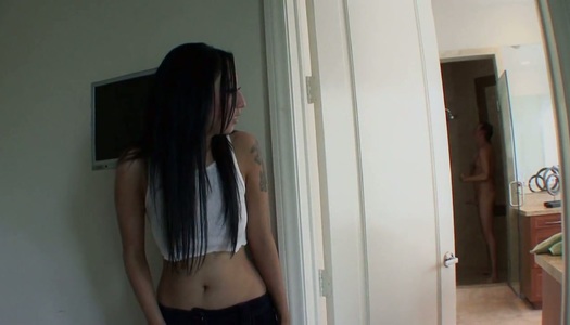 Brunette Milla Mason takes thick pole in her wet and sex-hungry slit porn pics