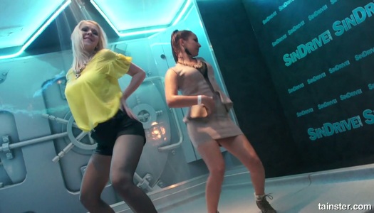 Fucking hot sluts is dancing under the shower at the party porn pics