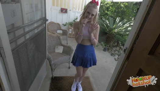 Sweet looking petite chick Lily is fucked by hot blooded and kinky neighbor porn pics