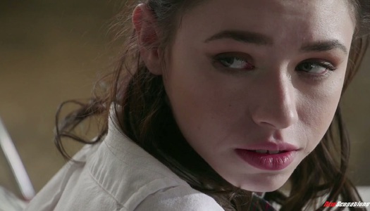 Sensual babe in sexy college uniform James Deen is fucked by her stepbrother porn pics