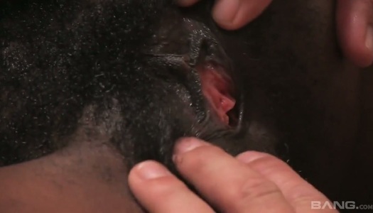 Juggy black harlot Nina Devon tries to cope with a huge white dick porn pics