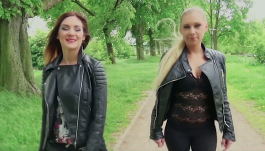 One dude fucks two sex-hungry babes and make them fully satisfied porn pics