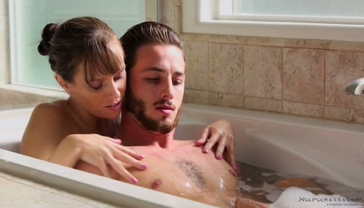 Alana Cruise gives he best ever nuru massage before a steamy sex with her client porn pics