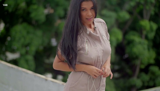 Beautiful brunette Kendra Roll shows off her big natural boobies porn pics