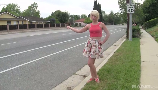 Addicted to sex hitch hiker Dani Desire gives her head and gets fucked porn pics