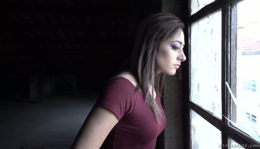 Captivating horny babe Lucia Nieto is fucked by horny stud in an abandoned house porn pics