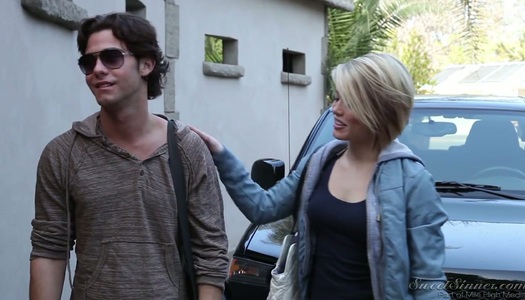 Posh blonde Ash Hollywood is making love with her old fellow porn pics