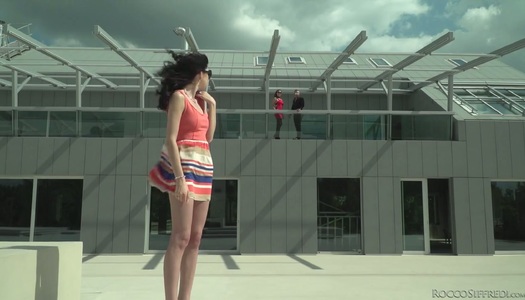 Kinky whore in stockings Hazel Dew and her nasty GF are fucked by one hot blooded stud porn pics