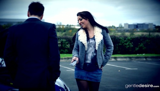 Man eating seductress Lucy Devine hets her fake boobs jizzed porn pics