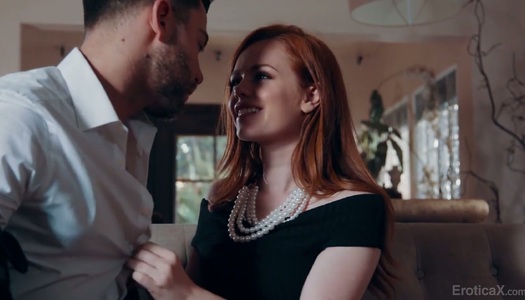 Red haired lesbian Ella Hughes is cheating on her GF with handsome dude porn pics