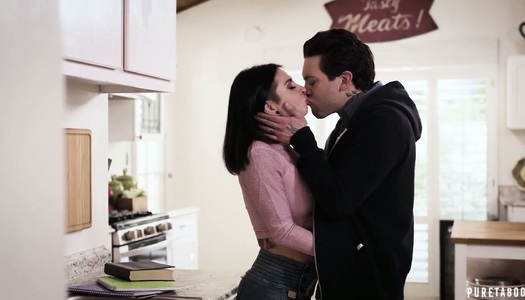 Horny tattooed Joanna Angel gets intimate with her ex boyfriend porn pics