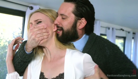 Slutty girlfriend Riley Reyes will never forget hardcore gangbang surprise porn pics