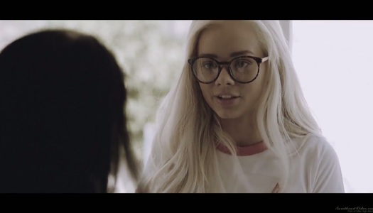 Nerdy blonde in glasses Elsa Jean is fucked by tattooed sassy chick Joanna Angel porn pics