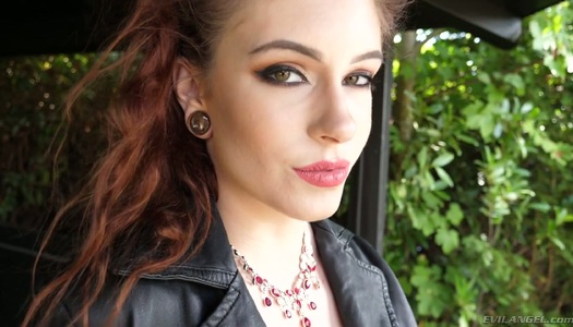 Red haired slut Anna De Ville is fucked by several horny and well endowed studs porn pics