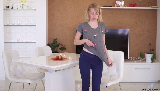 Fervent young housewife Anita is playing with her yummy pinkish hole porn pics