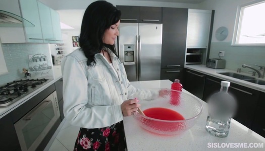 Sassy step sister Eden Sin gets acquainted with stepbrother's big cock porn pics