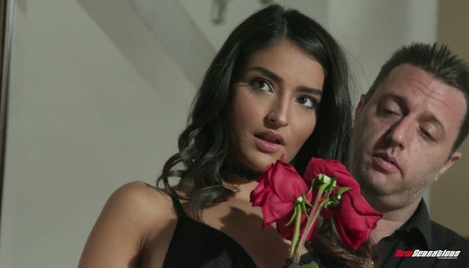 Chad Alva and his friends fuck face of sexy brunette girlfriend porn pics