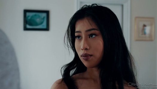 Asian hottie Jade Kush caught her perverted stepdad sniffing her panties porn pics