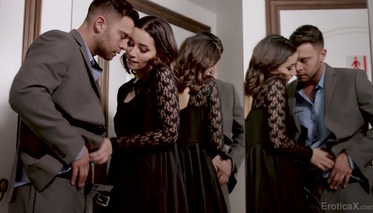 Real charmer with nice ninnies Aria Lee is making love with her admirer porn pics