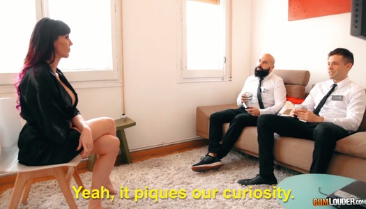 Sinful milf Sofia Star fucks two priests and allows them to fuck her both holes porn pics