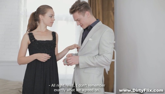 Beautiful student Rita Milan gives blowjob and gets her snatch banged for cash porn pics