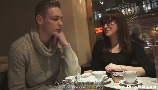 Nerdy brunette in glasses Rose turned to be hot blooded and insatiable bitch porn pics