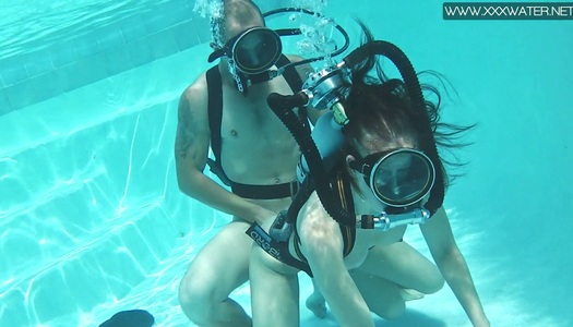 Unforgettable scuba sex with naughty red haired chick Minnie Manga porn pics