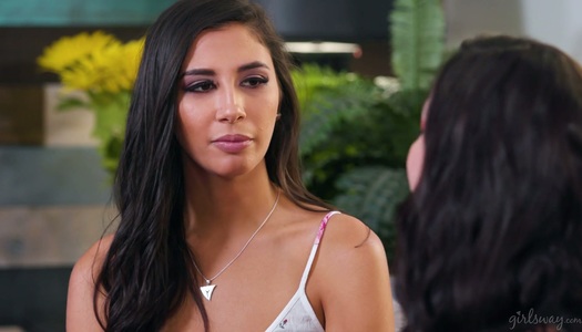 Slutty babe with perfectly shaped body Gianna Dior gives an interview porn pics