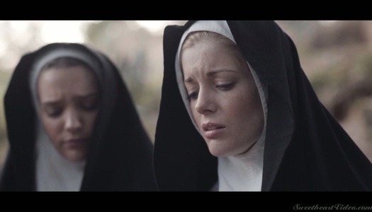 Two sinful nuns are licking each others pussies for the first time porn pics